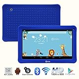 Contixo Kids 10.1 Inch Quad Core Android 4.4 Kitkat Multi-Touch Screen Tablet PC, HD Display 1024x600, 1GB RAM, 16GB Nand Flash, Dual Camera, Wi-Fi, Bluetooth 4.0, Google Play Pre-installed, 3D Game Supported (Dark Blue)