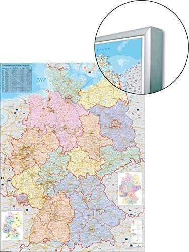 deutschlandkarte zum pinnen Stiefel EUROCART Deutschlandkarte Organisationskarte zum Pinnen 