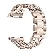 Secbolt Stainless Steel Bands for Apple Watch 38mm iWatch Strap Chain Replacement Wristband for Apple Watch Nike+, Series 3, Series 2, Series 1, Sport, Edition, Gold