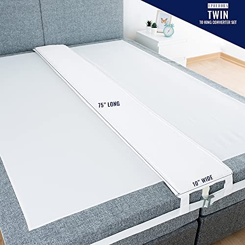EPHEDORA 10" Extra Wide Bed Bridge Connector Twin to King Converter