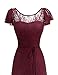 BeryLove Women's Long Floral Lace Maxi Wedding Dress Party Evening Bridesmaid Dress