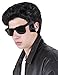 Kangaroo 50s Greaser Wig for Men – Black Elvis Wig – Halloween Costume Accessory for Men – Costume Party Cosplay Wig for Adults