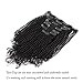 ABH AmazingBeauty Hair 8A Grade Thick Real Remy Human 4B 4C Double Weft Kinkys Coily Hair Extensions Clip In Human Hair for African American Black Women, Natural Black, 120 Gram, 20 Inch…