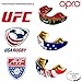OPRO Gold Level Mouthguard for Braces + Strap | Gum Shield for Football, Lacrosse, and Other Contact Sports - 18 Month Dental Warranty (Ages 7+) (Black/Gold)