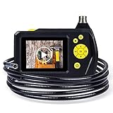 DBPOWER 2.7 Inch Color LCD Screen Endoscope Semi Rigid Inspection Snake Camera with 3M/9.8FT Tube, Function of Zoom, 360 Degree Rotation and DVR Digital Video Recording