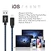 Xpener iPhone Cable, 4Pack 3FT 6FT 6FT 10FT Nylon Braided 8 Pin iPhone Lightning Charger to USB Cable Compatible with iPhone X, iPhone 8/8 Plus/7/7 Plus/6s/6s Plus/6/6 Plus/iPad (Blue)