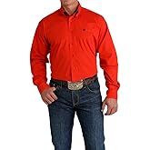 Cinch Men's Solid Red Button Down Shirt