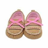 Voberry® Toddler Girl's Slip on Brown Cute Loafer Baby Flats Shoe (0~6 Month, Khaki)