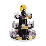 Sweet Creations 3 Tier Halloween Decorative 24 Cupcake Stand With Display Topper