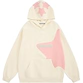 Aelfric Eden Star Graphic Hoodies Purple Print Hoodie Unisex Oversized Hooded Sweatshirt Long Sleeve Pocket Pullover