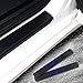 For Honda Civic Door Sill Protector Reflective 4D Carbon Fiber Sticker Door Entry Guard Door Sill Scuff Plate Stickers Auto Accessories 4Pcs Blue