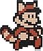 PDP Pixel Pals Nintendo Super Mario Bros 3 Raccoon Mario Collectible Lighted Figure, 878-032-NA-TNM