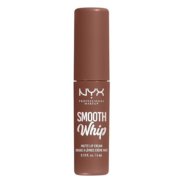 NYX PROFESSIONAL MAKEUP SMOOTH WHIP MATTE LIP CREAM, LONG LASTING, MOISTURIZING, VEGAN LIQUID LIPSTICK – MEMORY FOAM (COOL CARAMEL)