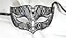 Men Plated Laser Cut Venetian Masquerade Mask - Filigree Metal Design - Event Party Ball Mardi Gars