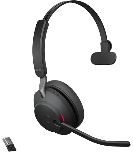Amazon.com: Jabra Evolve2 65 MS Wireless Headset with Link380a