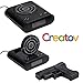 CREATOV DESIGN Target Alarm Clock with Gun - Infrared Target and Realistic Loud Sound Effects Fun Pistol Game Clocks for Heavy Sleepers Kids Boys & Girls Infrared 0.8 MW Black