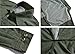 TACVASEN Men's Nylon Fast Drying Hiking Camping Convertible Long Sleeve Shirts Army Green XL