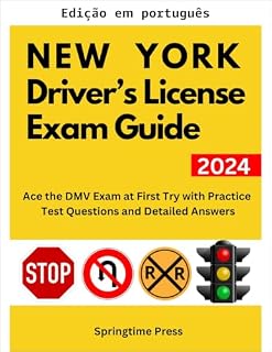 Livro Guia do exame de carteira de motorista de Nova York (Guia de estudos e preparação para exame de habilitação Livro 1)