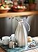 Stainless Steel Coffee Carafe - Insulated Thermal Carafe - 68 oz Thermos Pot for Coffee Tea or Hot Water - Insulated Double Walled Vacuum Dispenser with Free Bottle Brush & Milk Pitcher [3 Piece Set]