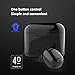 NENRENT S570+ Single Wireless Earbud,Smallest Mini Invisible Wireless Wireless Earpiece Headset Headphone Earphone with Mic Hands-Free Calls for iOS Android Smart Phones 1pcs (Black)…
