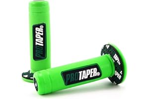 ROMLCBIZ 7/8" Motorcycle Hand Grips Oil for Dirt Bike ATV Pit Bike Used Rubber Bar End Thruster Grip Handlebar Grips Throttle for Most Motorcycle