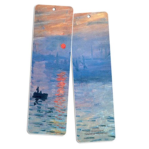 image for Creanoso Claude Monet Bookmarks (60-Pack) - Famous Paintings Water Lil