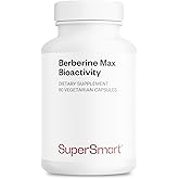 Supersmart Berberine Max Bioactivity - High-Bioavailability Berberine Phytosome Supplement - Patented Berbevis Extract | Vegan & Gluten Free - 60 Vegetable Capsules
