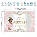 Mocsicka Royal Princess Baby Shower Backdrop Pink Silver Diamond Baby Shower Background 7x5ft Vinyl Girl's Baby Shower Party Banner Decoration Supplies