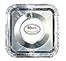 Hub Special Disposable Square Foil Burner Liners for Gas Stove(50 Packs), Gas Range Protector Saving Your Time on Scrubbing Stoves and Keep Stove Clean