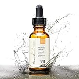 Best Vitamin C Serum for Face & Eyes, Organic & Natural, with Vitamin E, Hyaluronic & Ferulic Acid, Anti-Aging Products for Radiant Skin, 20% Serum Effectively Reduces Skin Discoloration & Wrinkles!