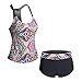 Women's Sporty Two Piece Tankini Swimsuit