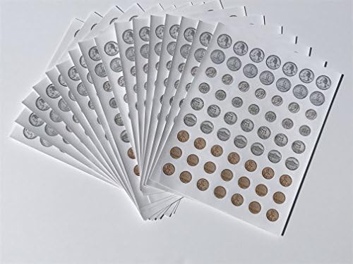 Coin Stickers 16 Sheets - Updated "Year 2017" Images - 1008 pieces, Money Manipulatives - Premium, Glossy US Money Stickers