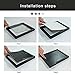 Adeco Decorative Black Wood Collage Picture Photo Frame for Wall Hanging or Table Top, 6 x 8-Inch