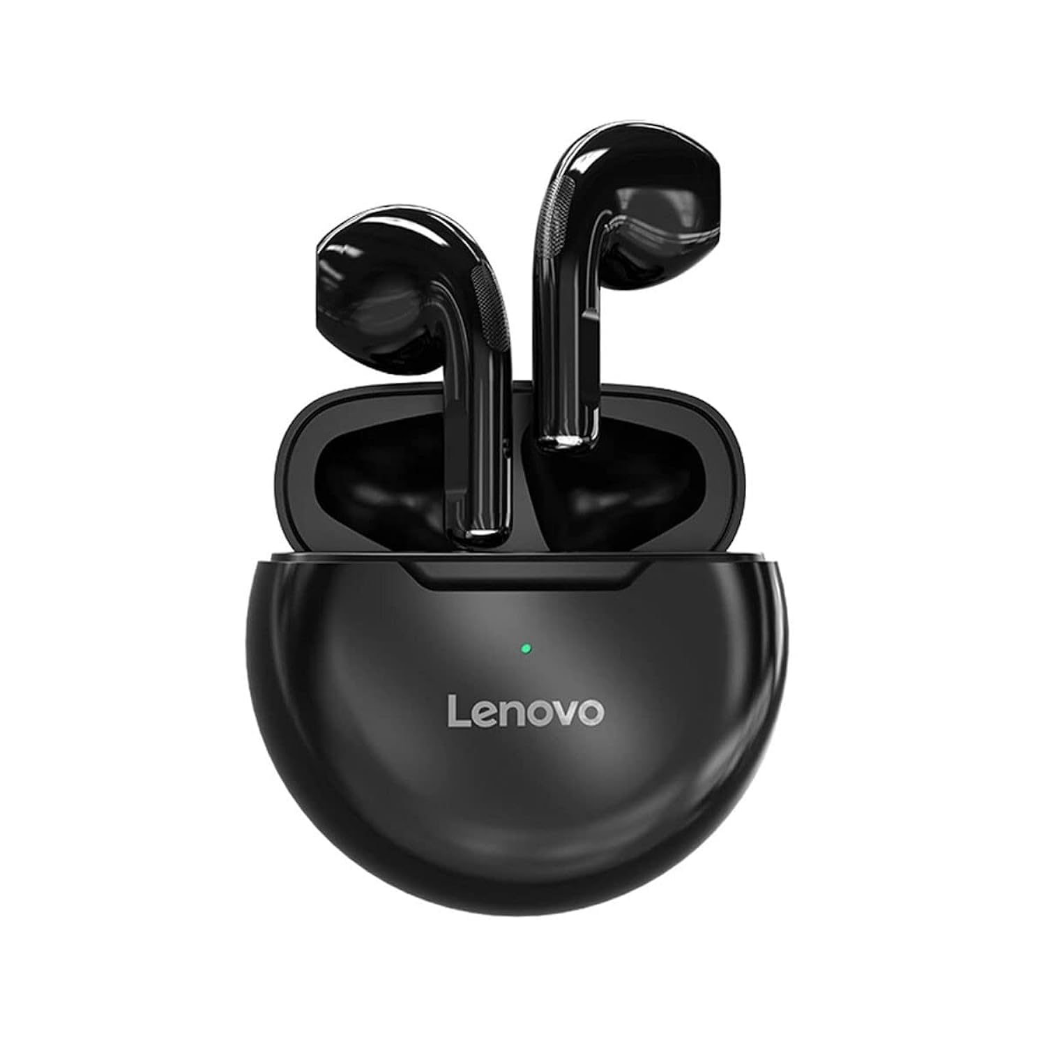 Lenovo LivePods HT38 TWS Wireless Bluetooth Headphones, Mini Headphones, 9D Stereo Touch Control, with Microphone, 30 Hours Playtime - Black