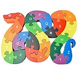 Alphabet Jigsaw Puzzle, Cafurty Wooden Snake