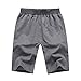 OLUOLIN Men’s Fashion Jogger Sports Shorts-Plus Size Athletic Workout Gym Running Elastic Waist Pants Zip Pocketsthumb 2