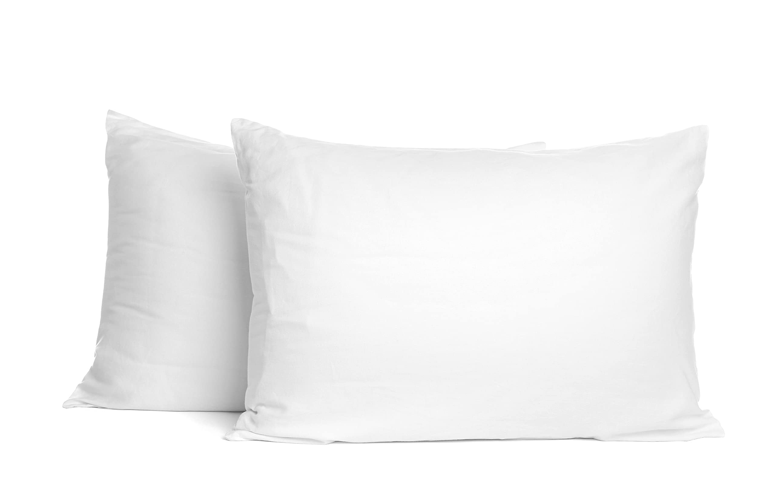 House of Threads Pillow Cases 2 Pack, Wrinkle Resistant, Microfiber Breathable & Soft White Pillow Protectors (50 X 75 Cm)