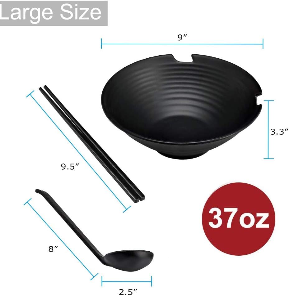 2 Set Large Noodle Ramen Bowl - Image 3