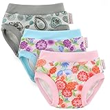 Blueberry Training Pants, Bundle of 3, Made in USA (Medium, Floral)