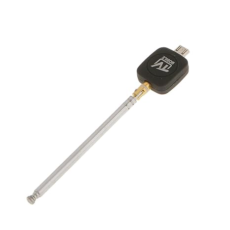 Sharplace 1 Stück Tragbare USB 2.0 DVB-T Empfänger, Mini TV Tuner DVB-T Receiver für Android Handys TV Tablett PC - Schwarz