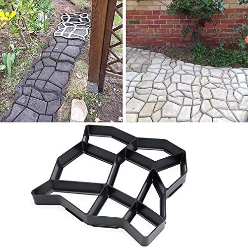 ADSRO Path Maker Mold, Reusable Concrete Stone Moulds DIY Path Maker Mold Paving Bricks for Yard Patio Garden Decorated Tool