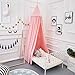 ONMIER Girls Princess Bed Canopy, Canopy for Crib and Toddler Kids Bed, Hanging Game Tent for Kids, Mosquito Net Nursery Play Room Decor (Pink)