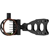 Sanlida 5 Pin Archery Bow Sight with Light Dragon X9, Bubble Level and Multiple Mounting Holes for Right Hand Compound Bow
