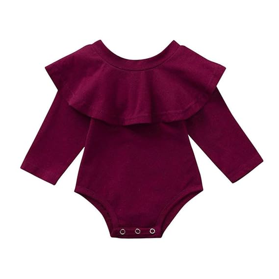maroon onesie baby girl