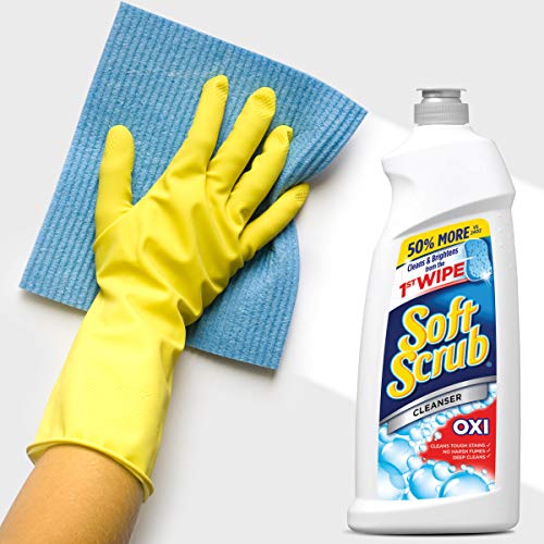 Soft Scrub Multi-Purpose Kitchen and Bathroom Cleanser with Oxi, 36 Ounce