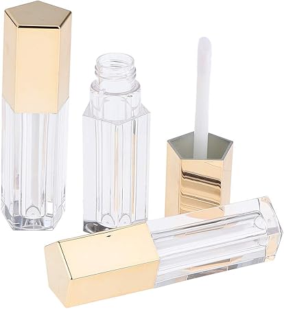 Amazon Sharprepublic リップグロスチューブ リップバーム 手作り化粧品 5ml 3個入り 全３色 ゴールド Sharprepublic コスメ用詰替え容器 通販