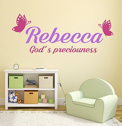 Ladybug Media Corp - Personalized Name Meaning Wall Decals - Butterflies Room Wall Decor