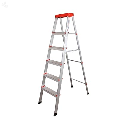 Parasnath Prime EasyDay Step Light Weight Aluminium Heavy Duty Folding Ladder 50 Years Warranty Made in India