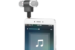 Mini Microphone, 3.5mm Jack Mini Mic Digital Stereo Microphone Portable Professional Handheld External Microphone Angle Adjus