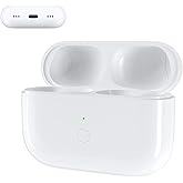 Replacement Charging Case for AirPods Pro 2nd/1st Generation (2022/2019), USB-C Wireless Charger Case with Bluetooth Pairing Sync Button, No Earbuds
